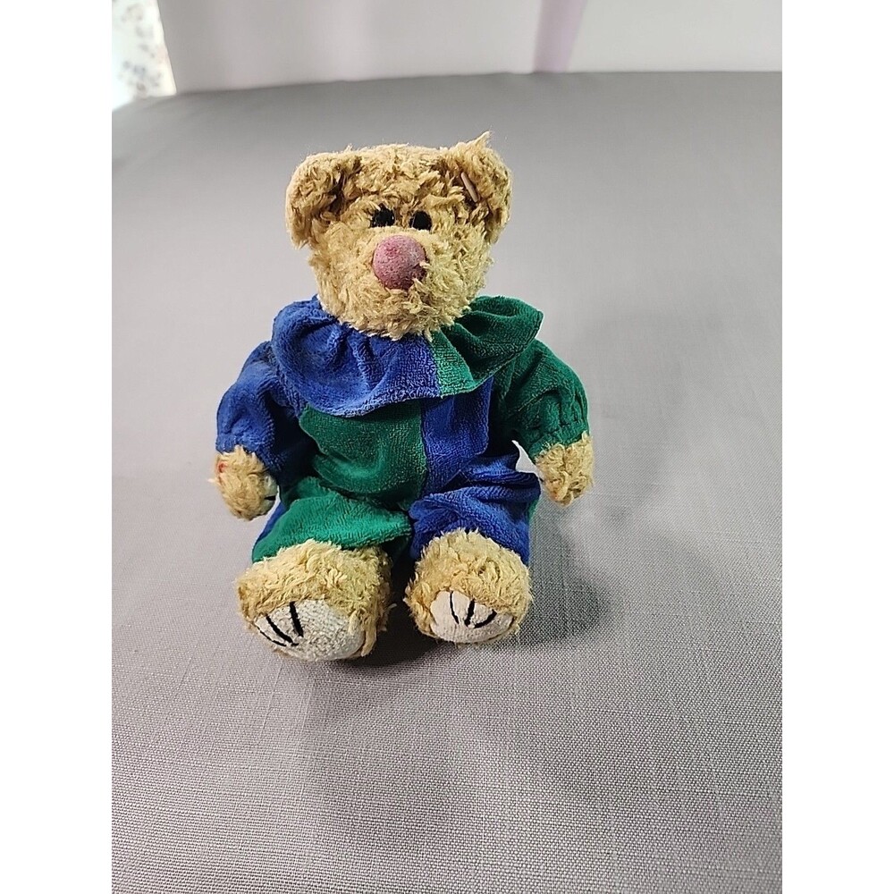 Vintage Ty Beanie Attic Treasures Piccadilly Clown Bear. 1993 Teddy